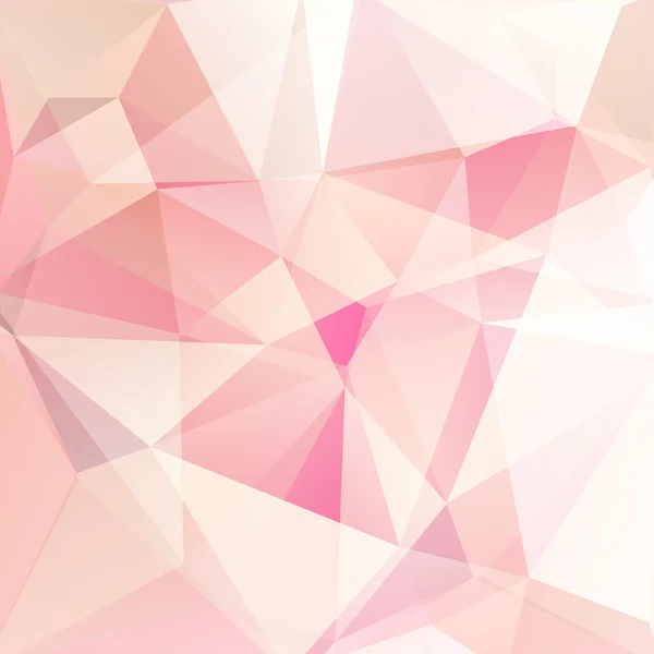 パステル カラーのピンク、白の三角形で構成される抽象的な背景 — ストックベクタ