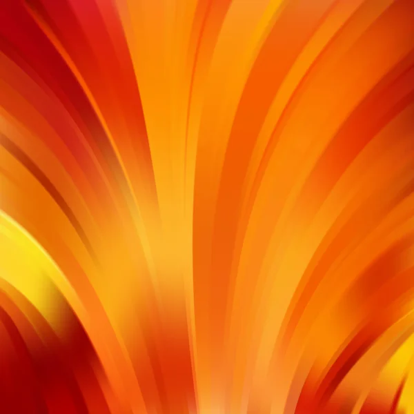 Fond de lignes lumineuses lisses colorées. Jaune, couleurs orange . — Image vectorielle