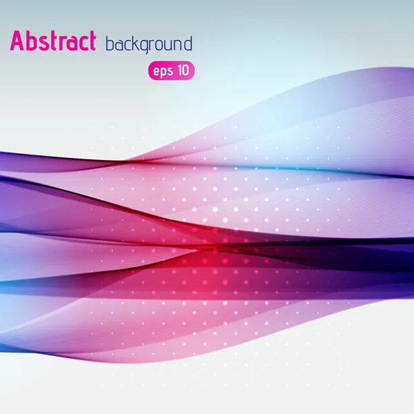Bunte glatte Lichtlinien Hintergrund. rosa, lila Farben. Vektorillustration — Stockvektor