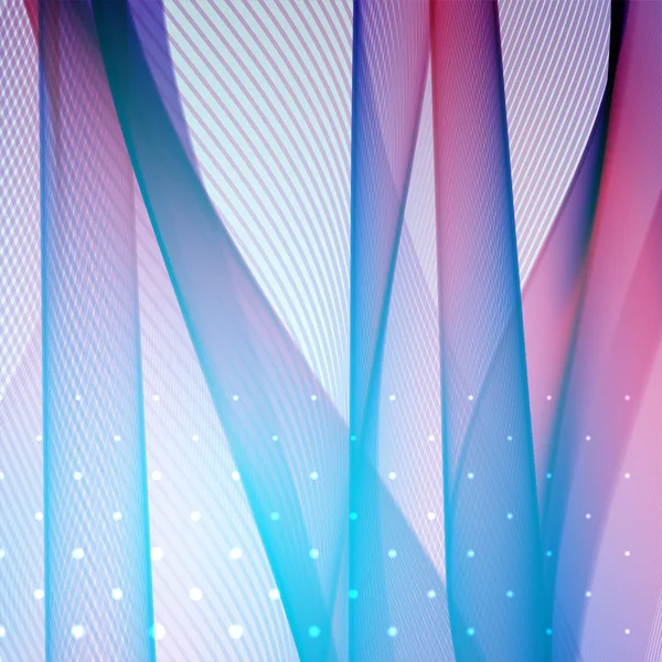 Bunte glatte Lichtlinien Hintergrund. rosa, lila, blaue Farben. Vektorillustration — Stockvektor
