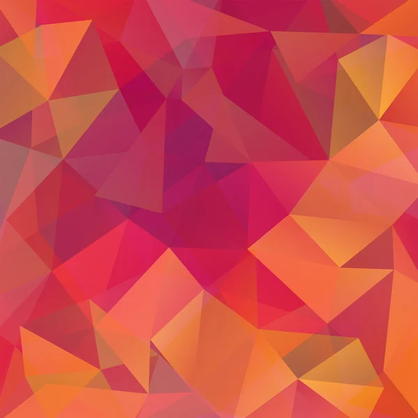 Abstract background consisting of red, orange triangles, vector illustration — Stock Vector