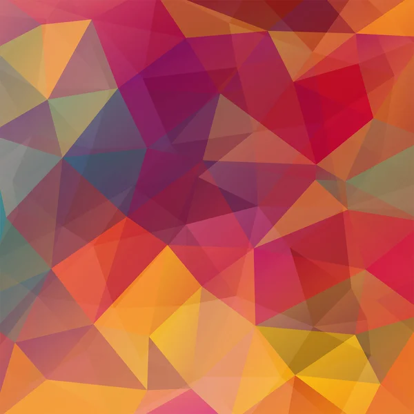 Abstract background consisting of orange, red triangles, vector illustration — Wektor stockowy