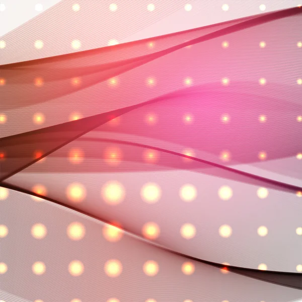 Colorful smooth light lines background. Pink, red, brown colors. Vector illustration — ストックベクタ