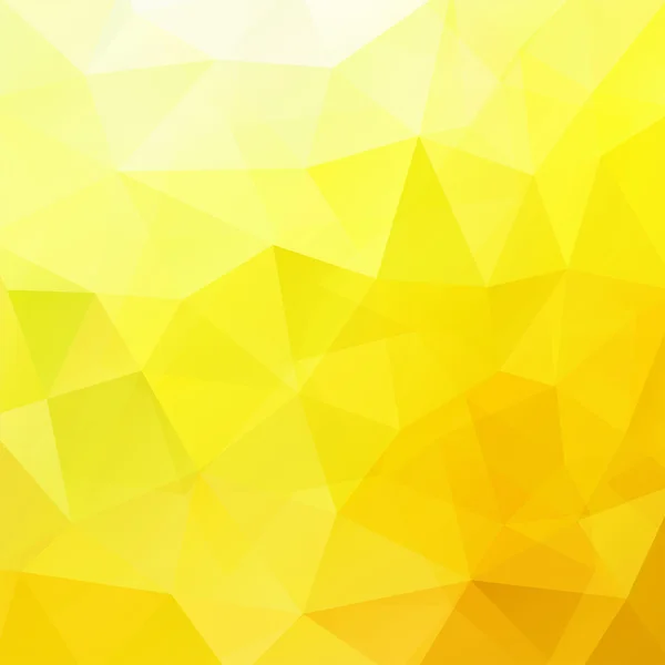 Fond abstrait composé de triangles jaunes, illustration vectorielle — Image vectorielle