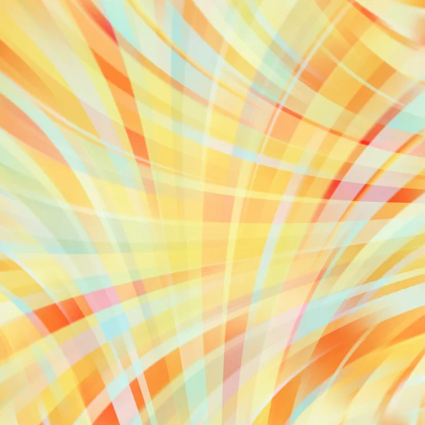 Colorful smooth light lines background. Yellow, orange colors. Vector illustration — 스톡 벡터