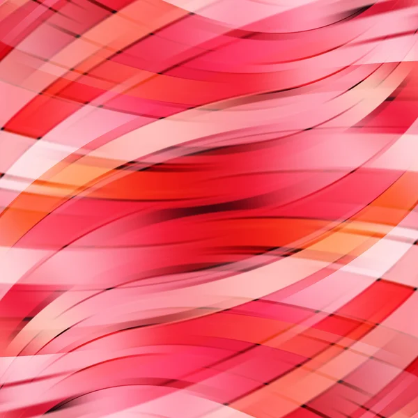 Colorful smooth light lines background. Red, white colors. Vector illustration — 스톡 벡터