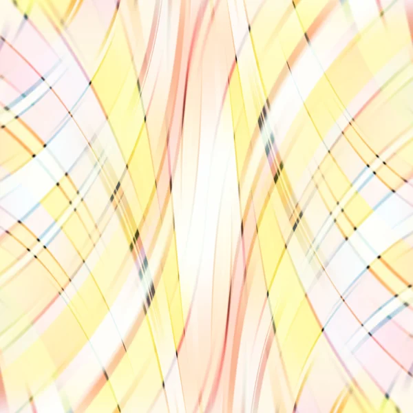 Bunte glatte Lichtlinien Hintergrund. rosa, gelb, weiße Farben. Vektorillustration — Stockvektor
