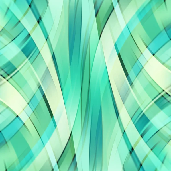 Smooth light lines background. Green color. Vector illustration — Stockový vektor