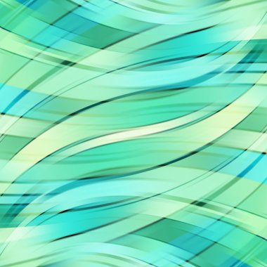 Colorful smooth light lines background. Green, yellow colors. Vector illustration