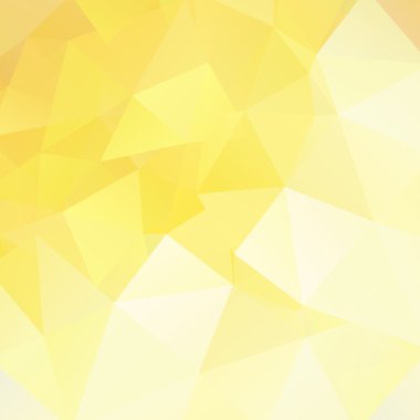 abstract background consisting of yellow, white triangles, vector illustration