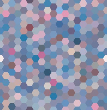 Abstract hexagons geometrical background, Vector Illustration. Seamless pattern