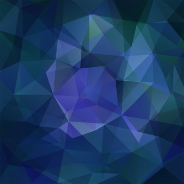 arka plan koyu mavi üçgen, vektör çizim oluşan