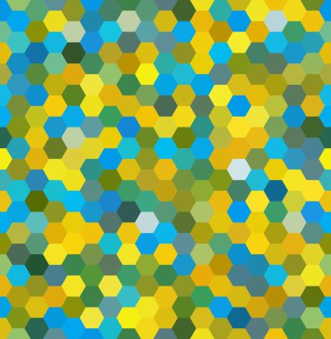 Abstract seamless background consisting of hexagons. Geometric design for business presentations or web template banner flyer. Vector illustration