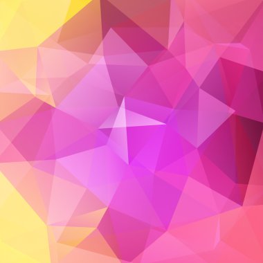 Abstract geometric style colorful background. Pink, yellow business background Vector illustration
