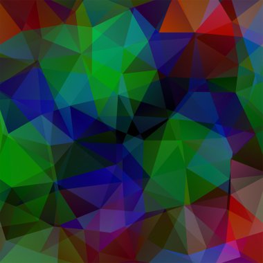 Abstract geometric style dark background. Colorful business background Vector illustration. Green, blue, brown color.