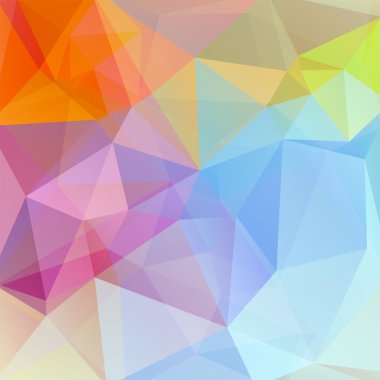 Çokgen vektör arkaplanı. Kapak tasarımı, kitap tasarımı, web sitesi arka planında kullanılabilir. Vektör illüstrasyonu