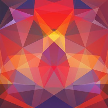 Soyut poligonal vektör arka plan. Renkli geometrik vektör çizim. Yaratıcı tasarım şablonu.