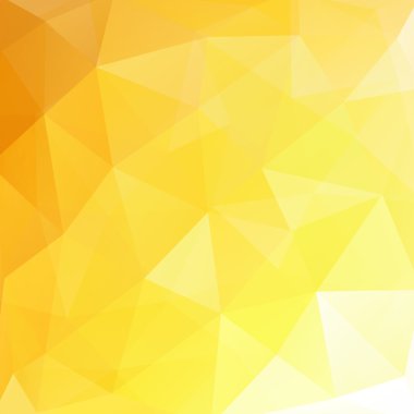 Abstract polygonal vector background. Yellow, white, orange colors. Colorful geometric vector illustration. Creative design template.