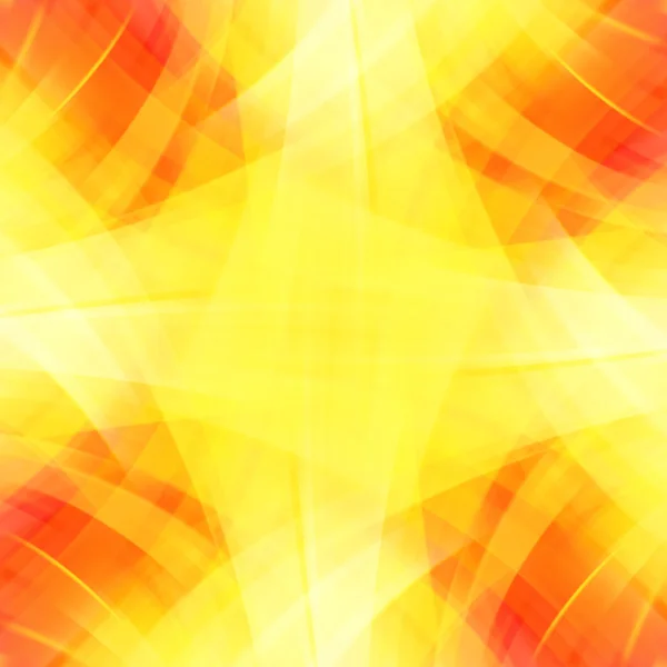 Líneas de luz lisas de fondo. Amarillo, colores naranjas. Ilustración vectorial — Vector de stock