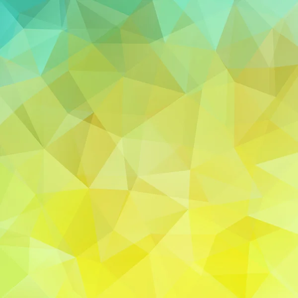 Arka plan sarı, mavi, yeşil üçgenler oluşan — Stok Vektör