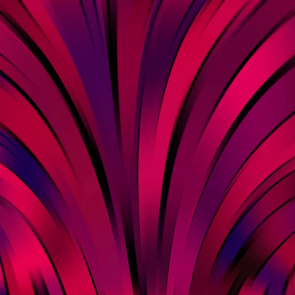 Fond de lignes lumineuses lisses colorées. Rose, couleurs violettes . — Image vectorielle