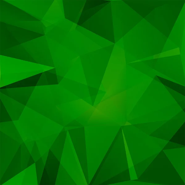 Abstrakt bakgrund bestående av mörka gröna trianglar, vektor illustration — Stock vektor