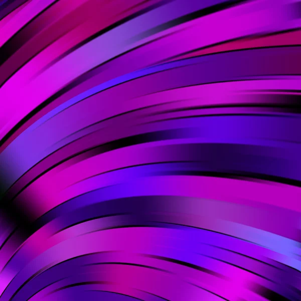 Colorful smooth light lines background. Pink, purple, blue, black colors. Vector illustration — Stockvector