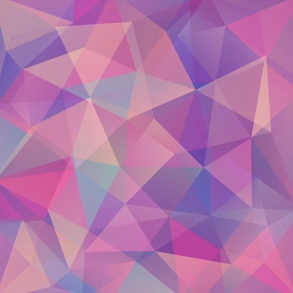 Abstrakter Hintergrund bestehend aus rosa, lila Dreiecken, Vektorillustration — Stockvektor