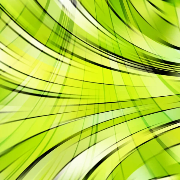 Smooth light lines background. Green, yellow colors. Vector illustration — 스톡 벡터