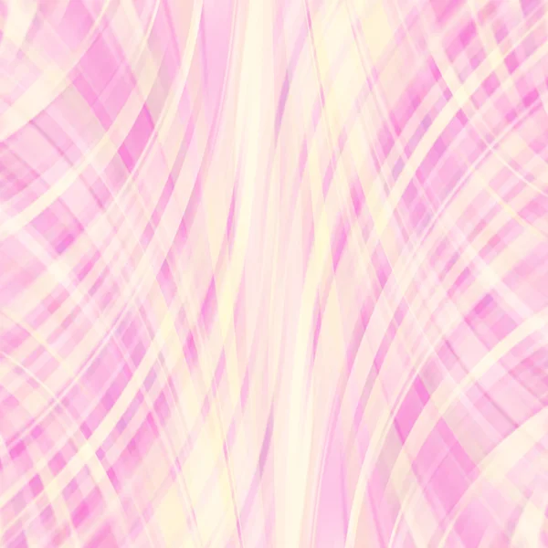 Fond de lignes lumineuses lisses colorées. Couleurs rose, jaune. Illustration vectorielle — Image vectorielle