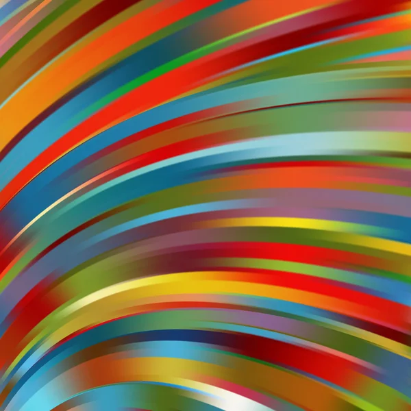 Fond de lignes lumineuses lisses colorées. De couleur arc-en-ciel. Illustration vectorielle — Image vectorielle