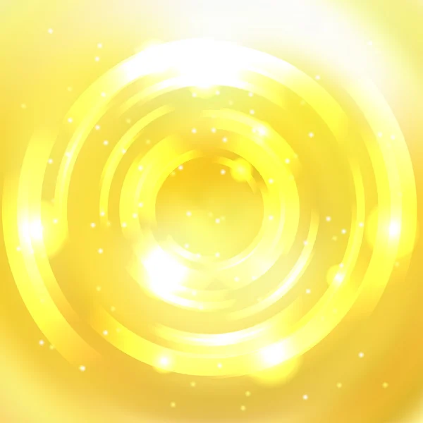 Abstract background with colorful circle. Yellow, white colors. Vector illustration — ストックベクタ