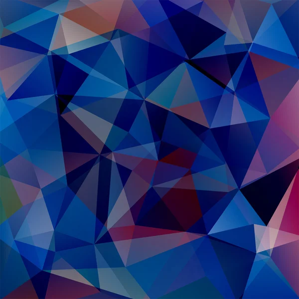 Abstrakter Hintergrund bestehend aus dunkelblauen Dreiecken, Vektorillustration — Stockvektor