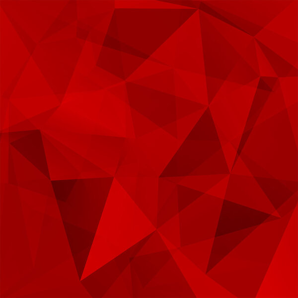 abstract background consisting of red triangles, vector illustration