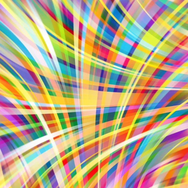 Colorful smooth light lines background. yellow, red, pink, blue, green colors. Vector illustration — 图库矢量图片