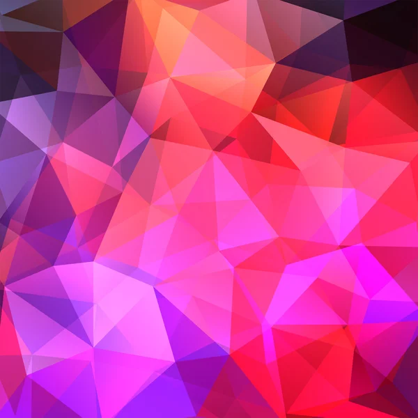 Fond abstrait composé de triangles rouges, orange, illustration vectorielle — Image vectorielle