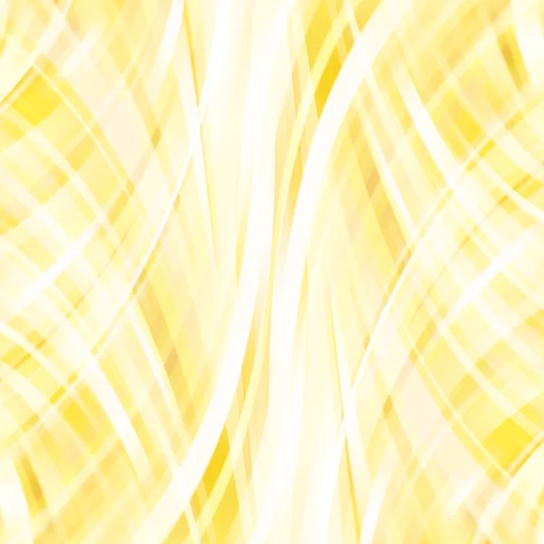 Colorful smooth light lines background. Yellow, white colors. Vector illustration — 스톡 벡터