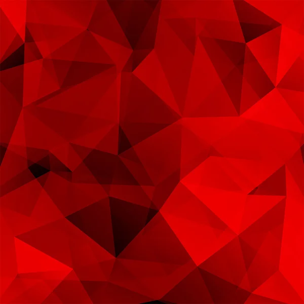 Fond abstrait composé de triangles rouges, illustration vectorielle — Image vectorielle