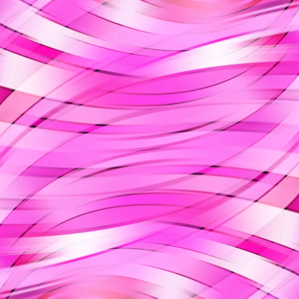 Fond de lignes lumineuses lisses. Des couleurs roses et blanches. Illustration vectorielle — Image vectorielle