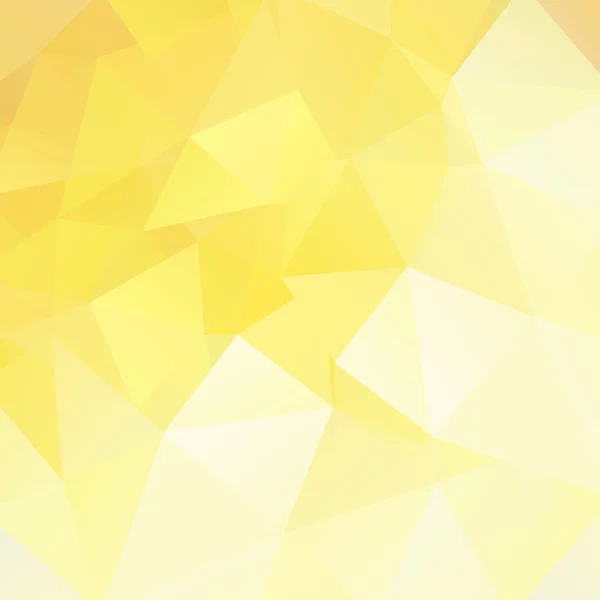 Abstrakter Hintergrund bestehend aus gelben, weißen Dreiecken, Vektorillustration — Stockvektor