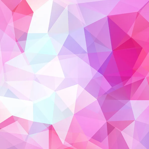 Fond abstrait composé de rose, triangles blancs, illustration vectorielle — Image vectorielle
