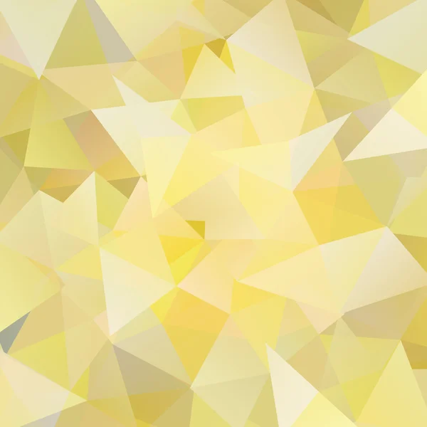 Fond abstrait composé de triangles jaunes, illustration vectorielle — Image vectorielle