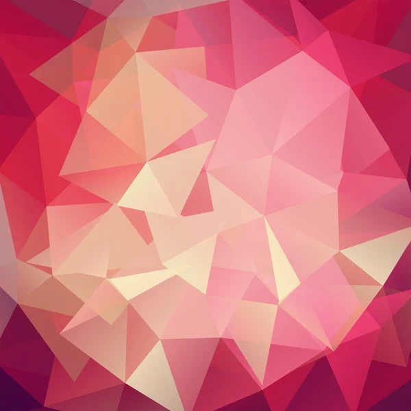 Fundo geométrico abstrato com triângulos. Vermelho, cor-de-rosa. Padrão geométrico moderno e moderno. Ilustração vetorial — Vetor de Stock