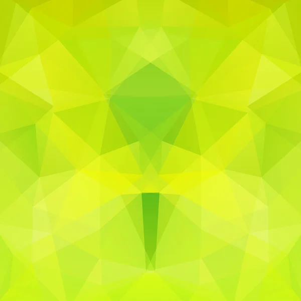 Abstract polygonal vector background. Green, yellow colors. Colorful geometric vector illustration. Creative design template. — Stock vektor