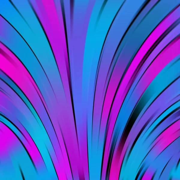 Colorful smooth light lines background. Blue, pink colors. Vector illustration. — Διανυσματικό Αρχείο