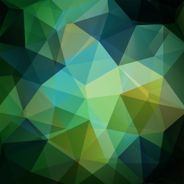 Abstract polygonal vector background. Colorful geometric vector illustration. Creative design template. Green color.
