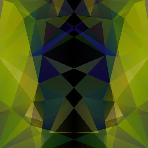 Astratto stile geometrico sfondo verde scuro. Illustrazione vettoriale — Vettoriale Stock