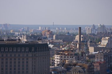 Kiev şehir manzarası. Ukrayna