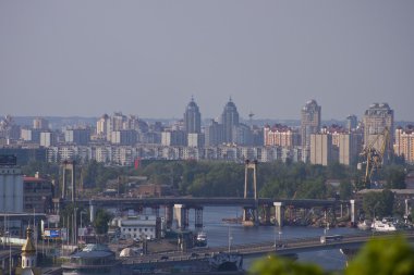 Kiev şehir manzarası. Ukrayna