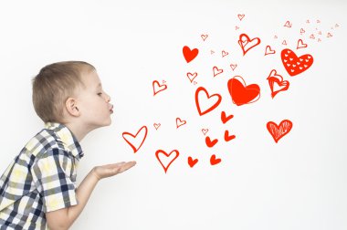 Kalp şeklinde öpücük